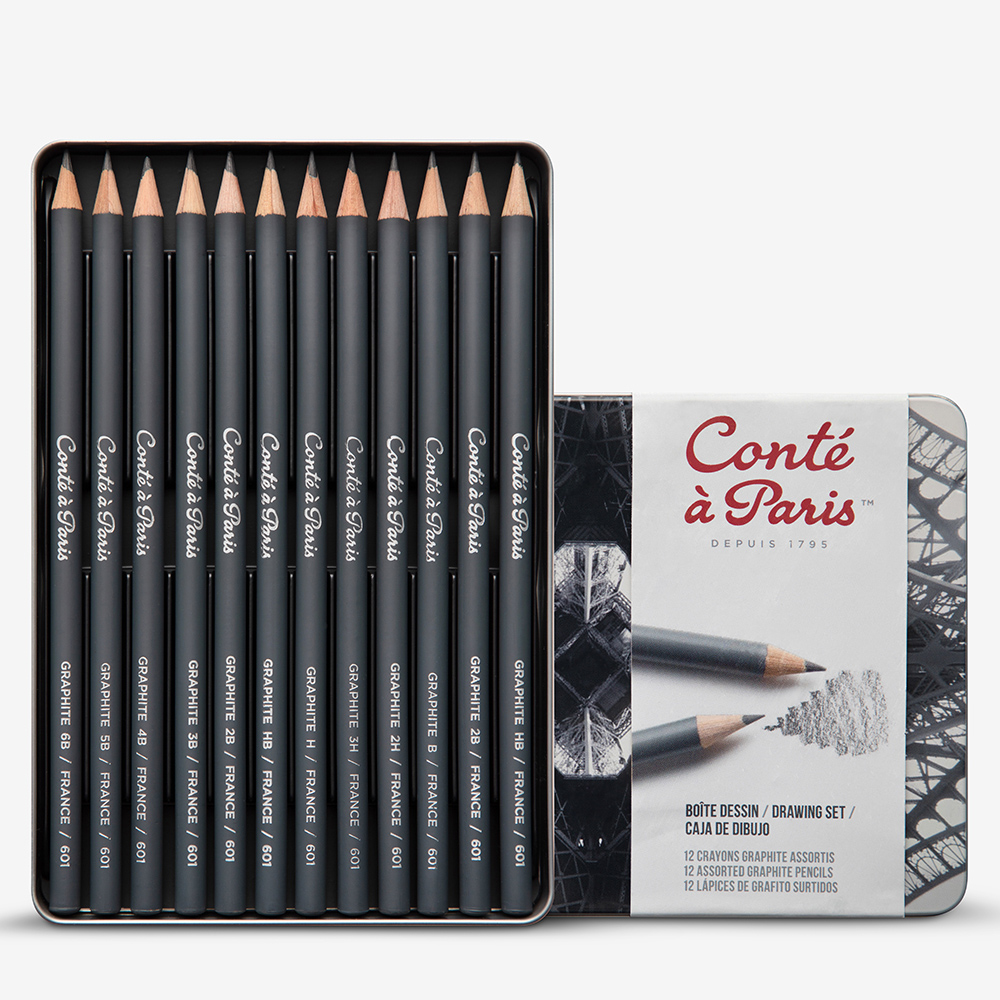 Conté a Paris Graphite Pencils Set of 12 – Pack of 1