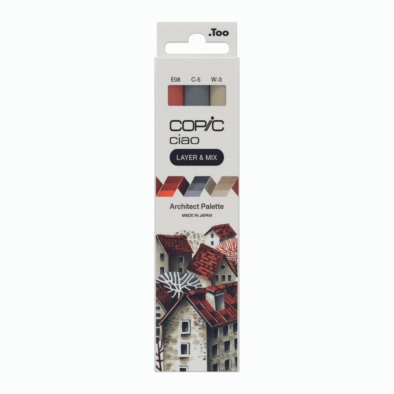 Copic Ciao Architect Palette Set – 3 Alcohol-based Markers