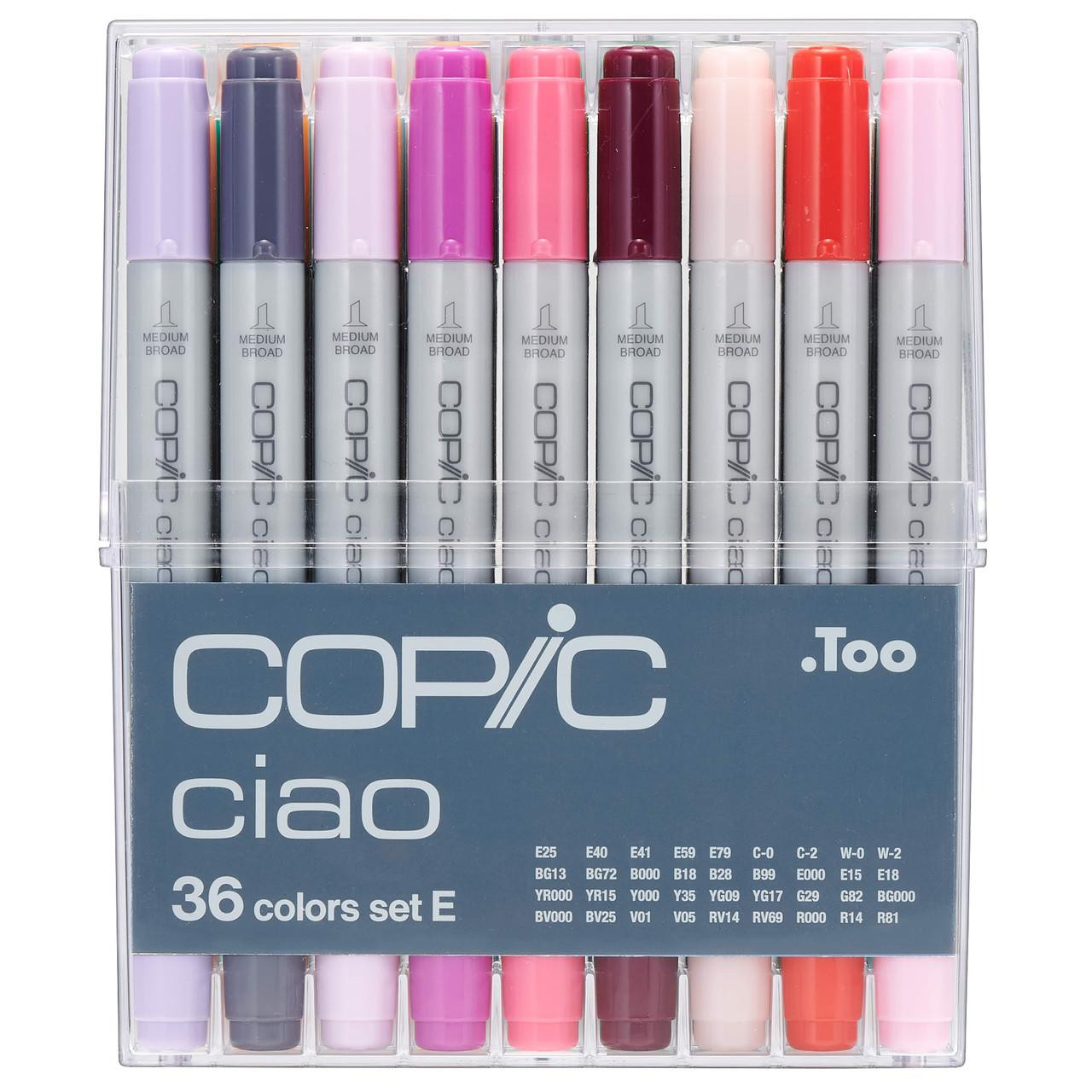 Copic Ciao Marker Set E - 36 Colors