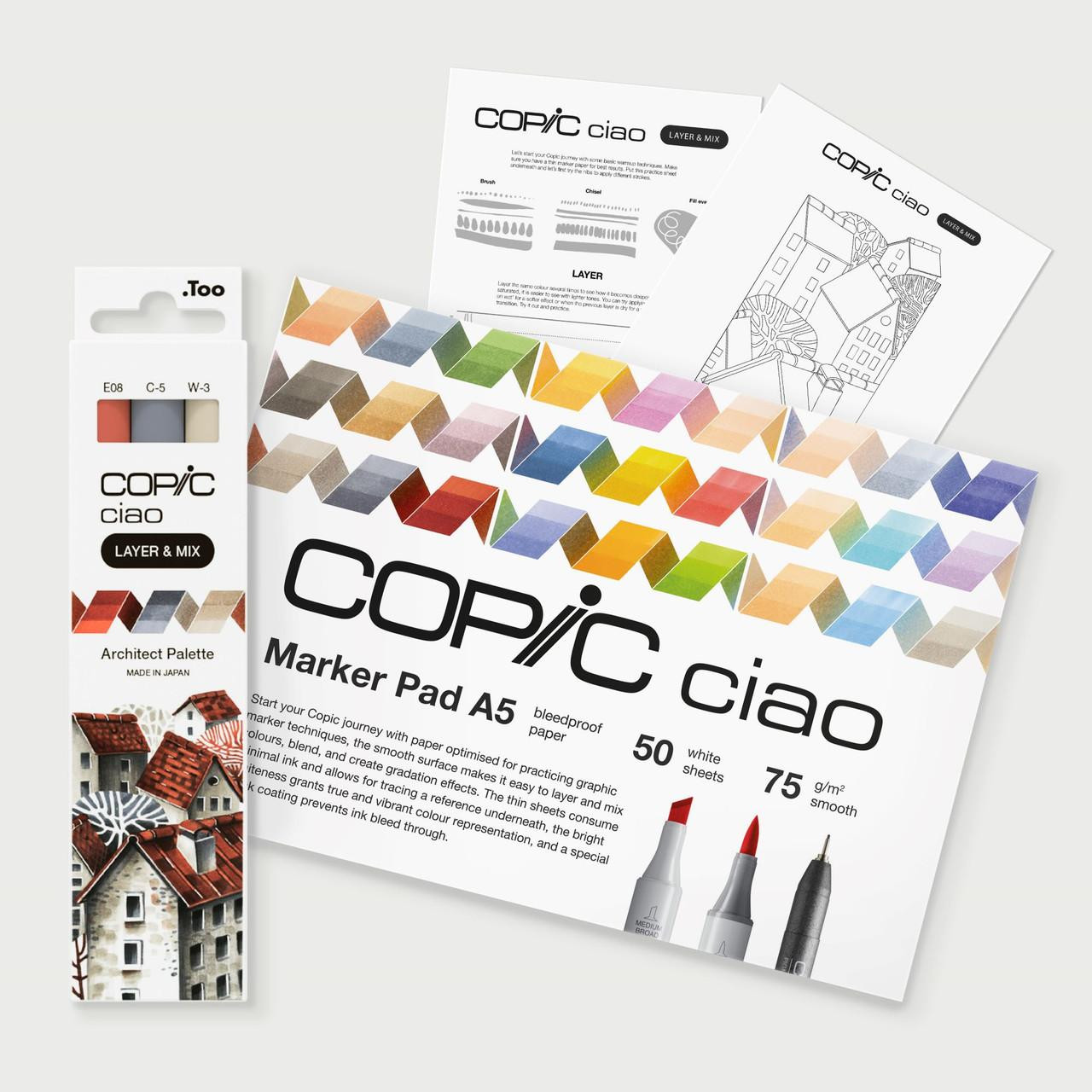 Copic Ciao Marker Starter Architect Palette Set