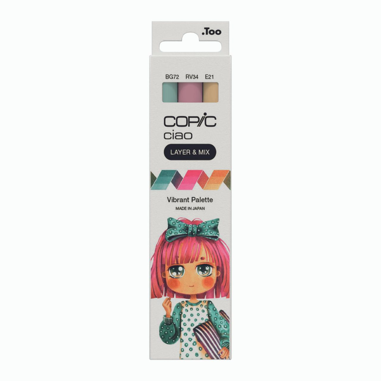 Copic Ciao Marker Vibrant Palette Set of 3