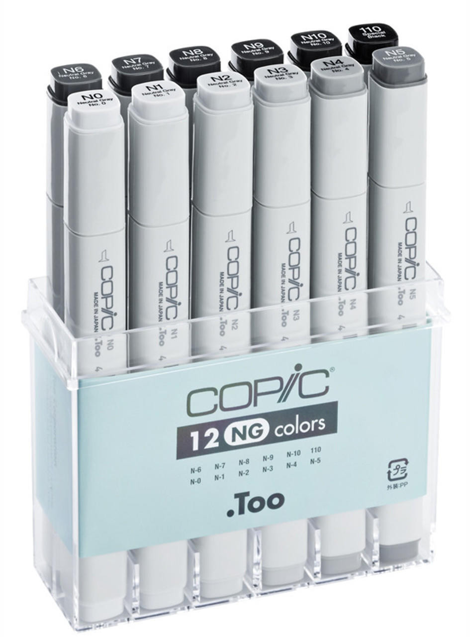 Copic Classic Marker Neutral Greys Set