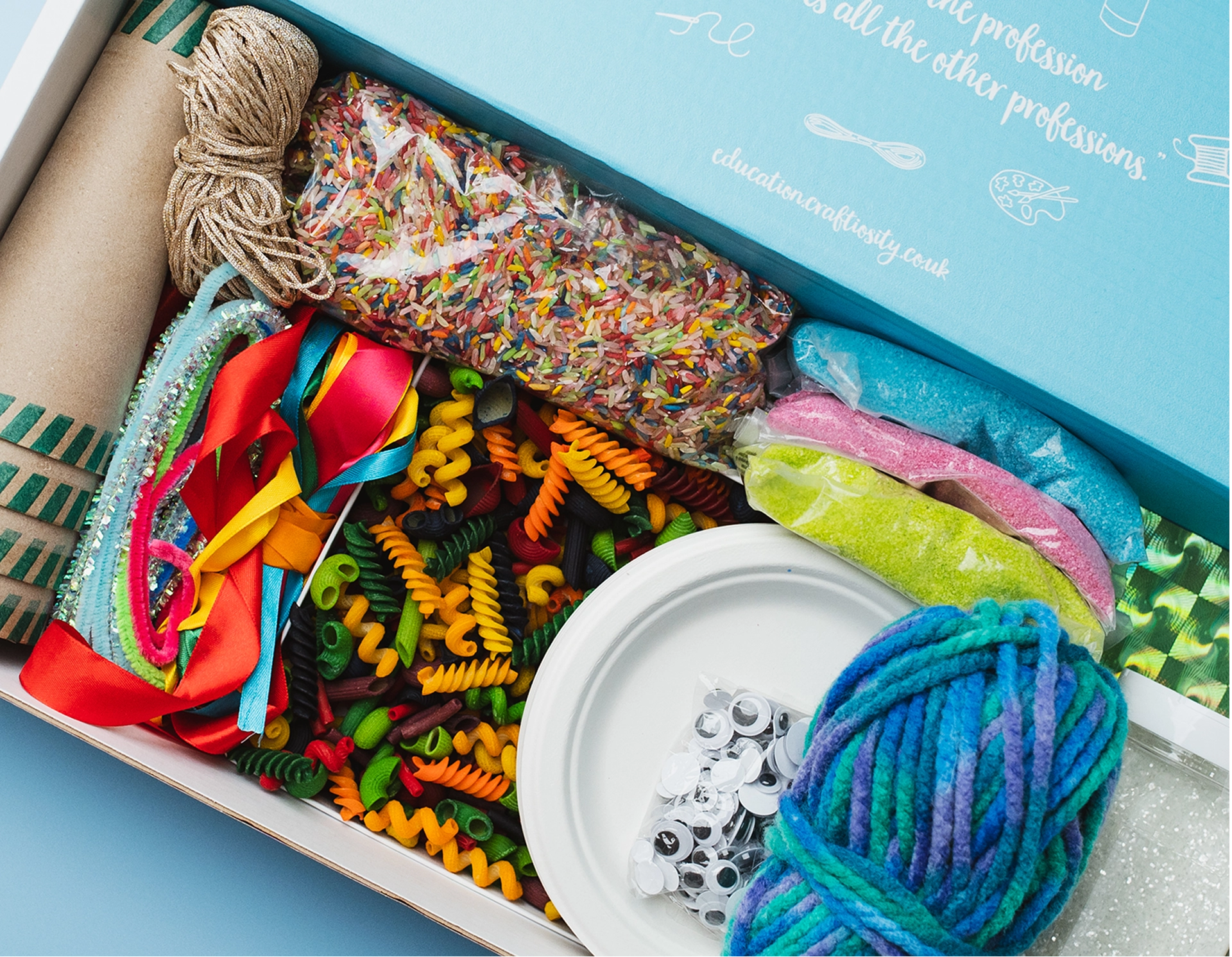 Inside a Craftiosity craft box