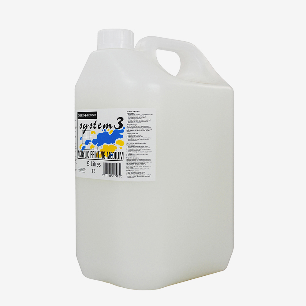 Daler Rowney System 3 Printing Medium 5L – Slows Drying Time