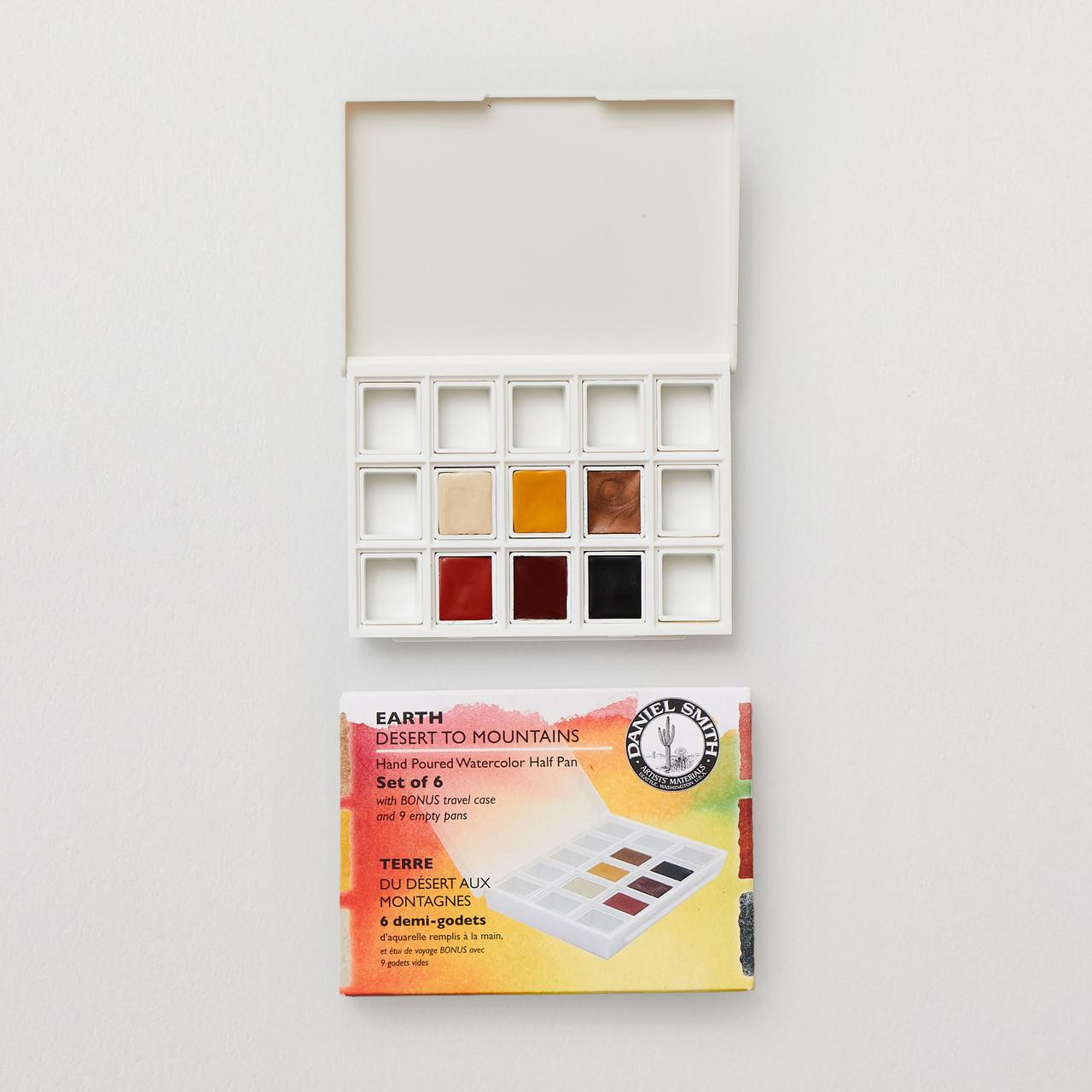 Daniel Smith Watercolour Half Pan Set 6 – Travel Case