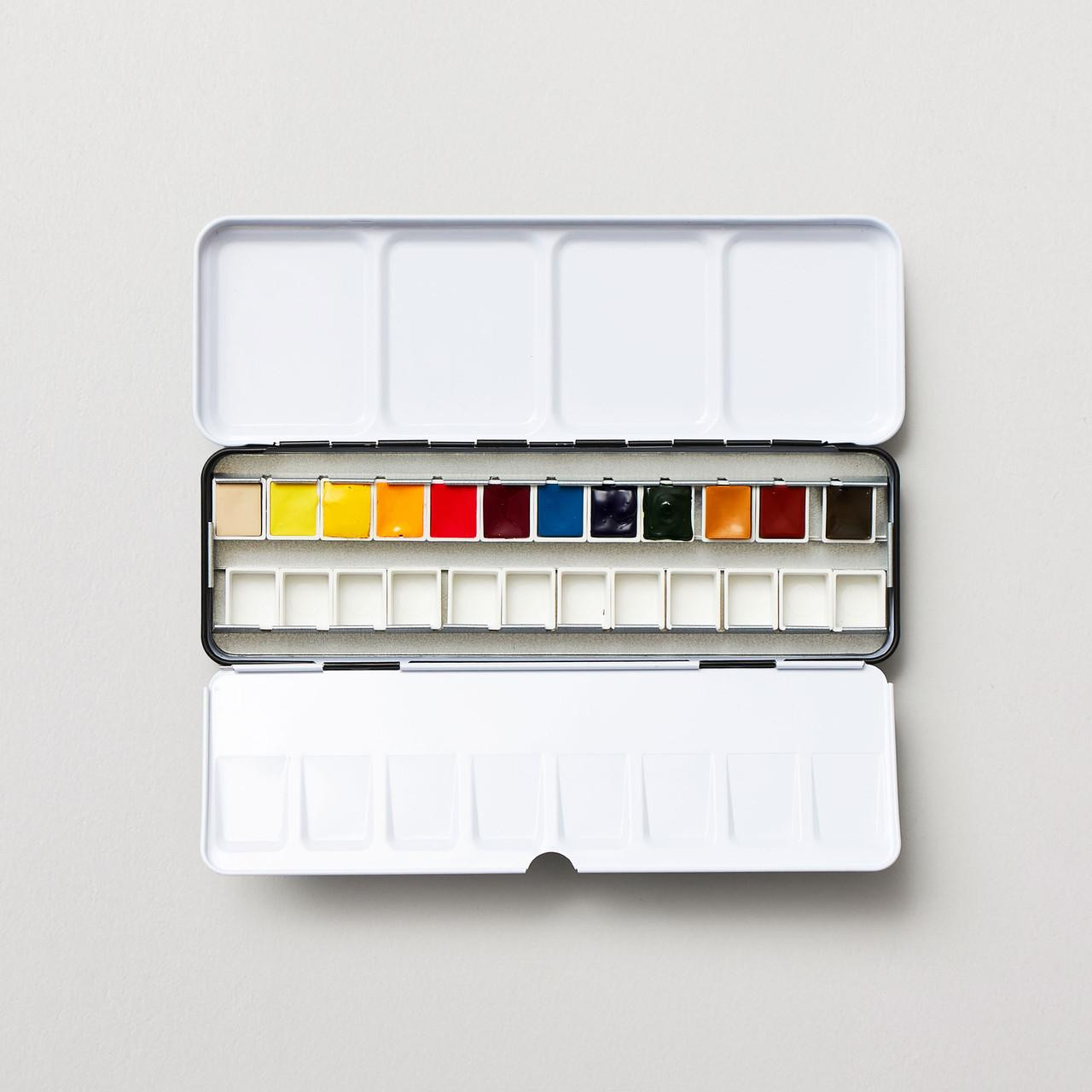 Daniel Smith 12 Half Pan Watercolour Set, Metal Box, USA