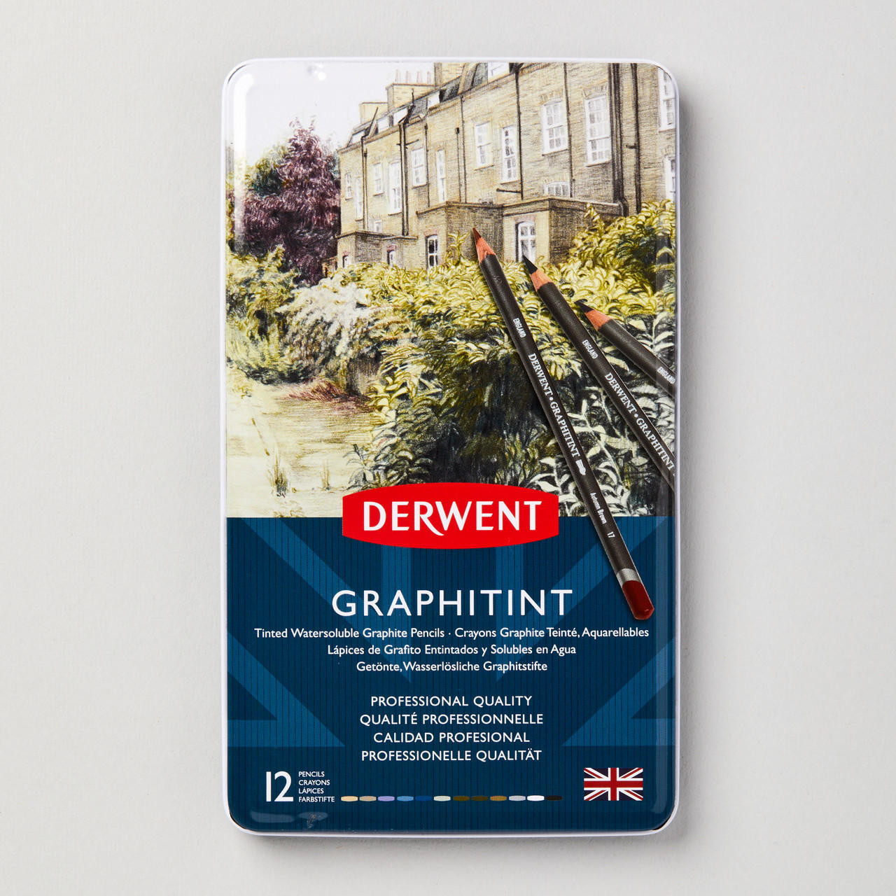 Derwent Graphitint Pencils Set of 12 – Assorted Muted Tones