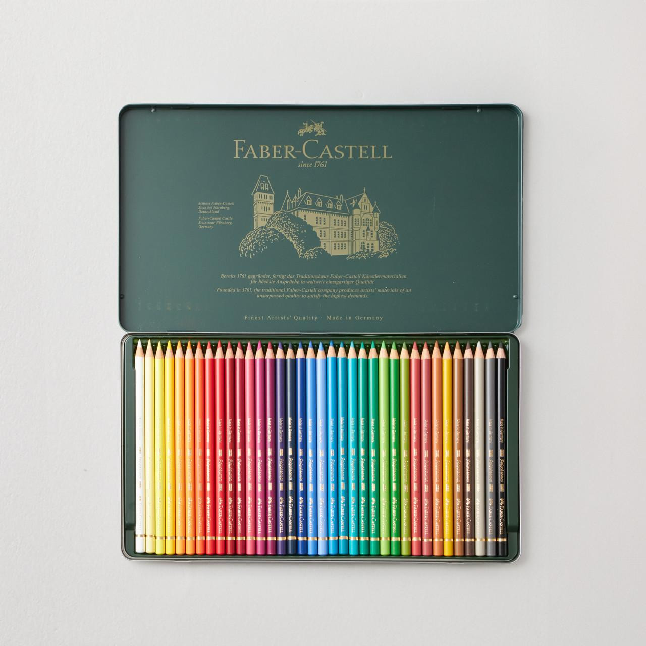 Faber-Castell Polychromos 36 Assorted Pencils in Tin