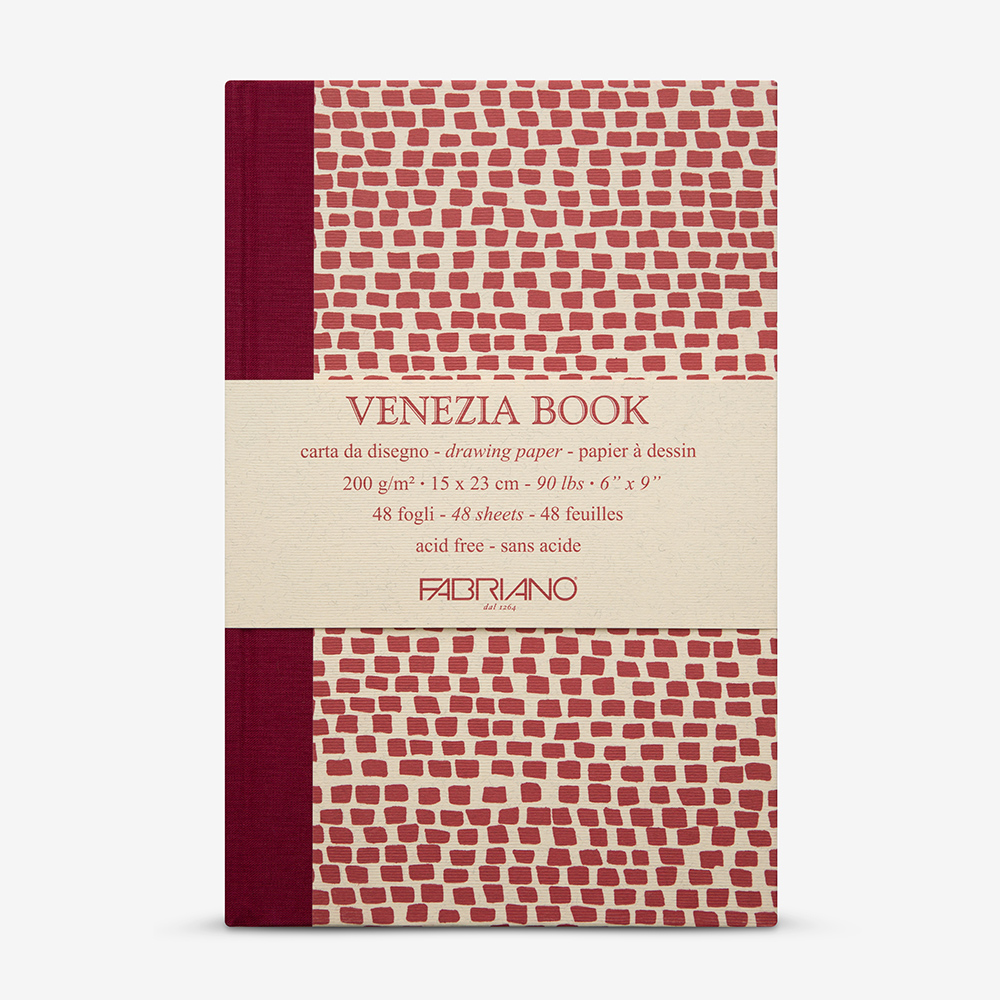 Fabriano Venezia Drawing Book 6x9in, 48 Sheets, Hardback
