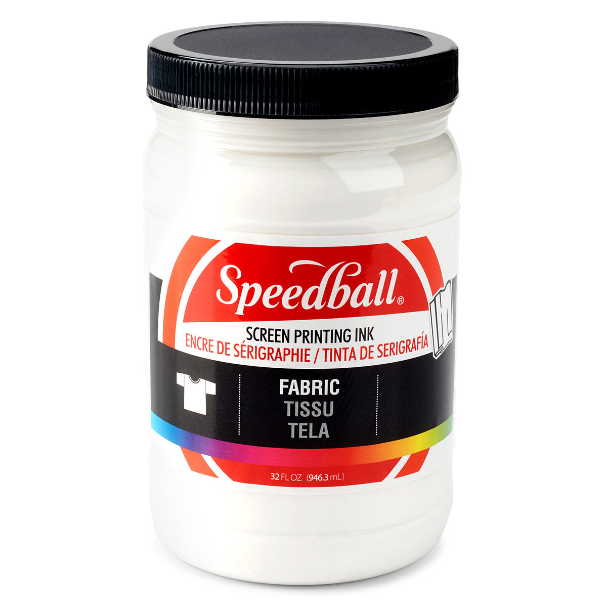 Speedball 32oz Fabric Screen Printing Ink – White, High Coverage