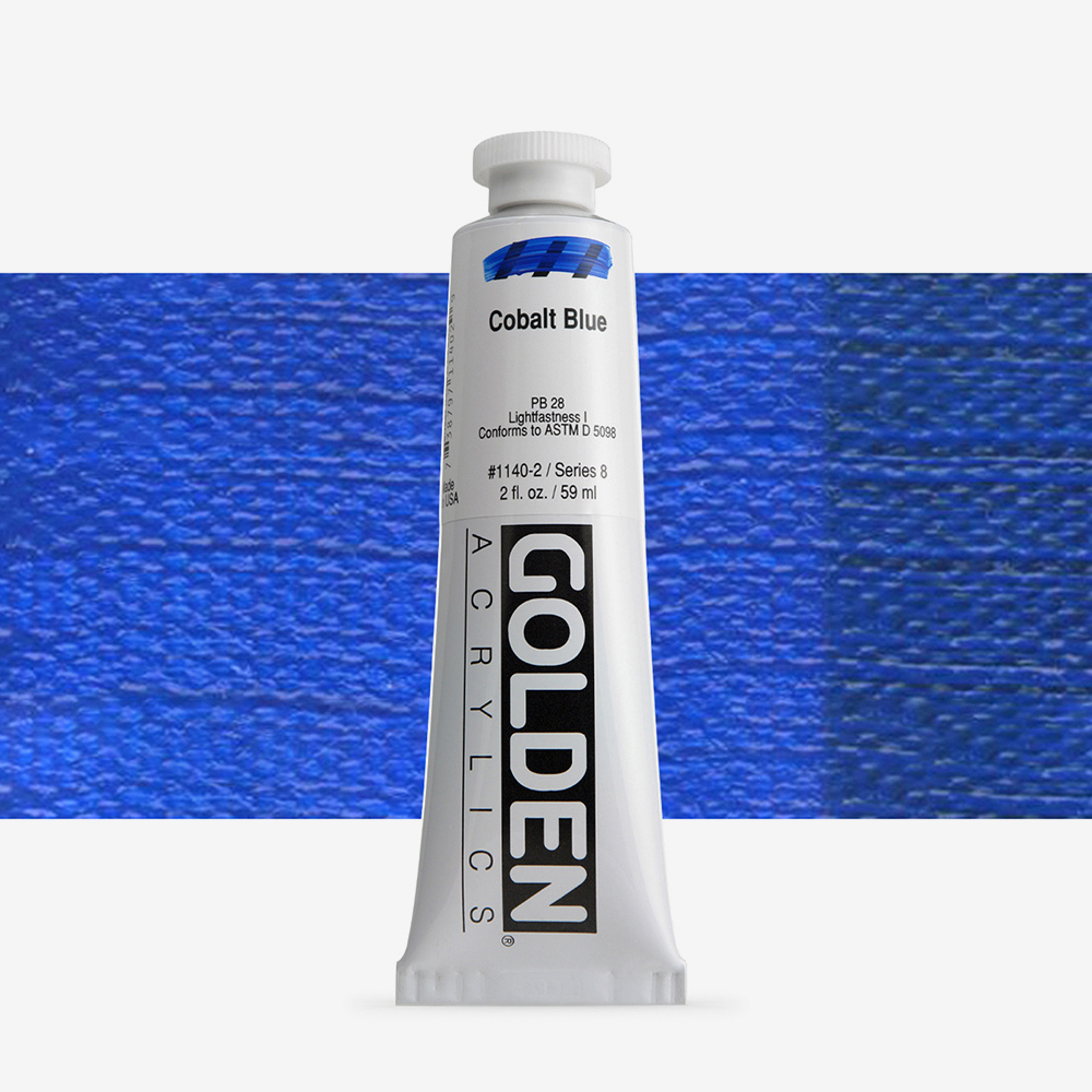 Golden Acrylic Cobalt Blue 59ml – Thick, Lightfast Consistency