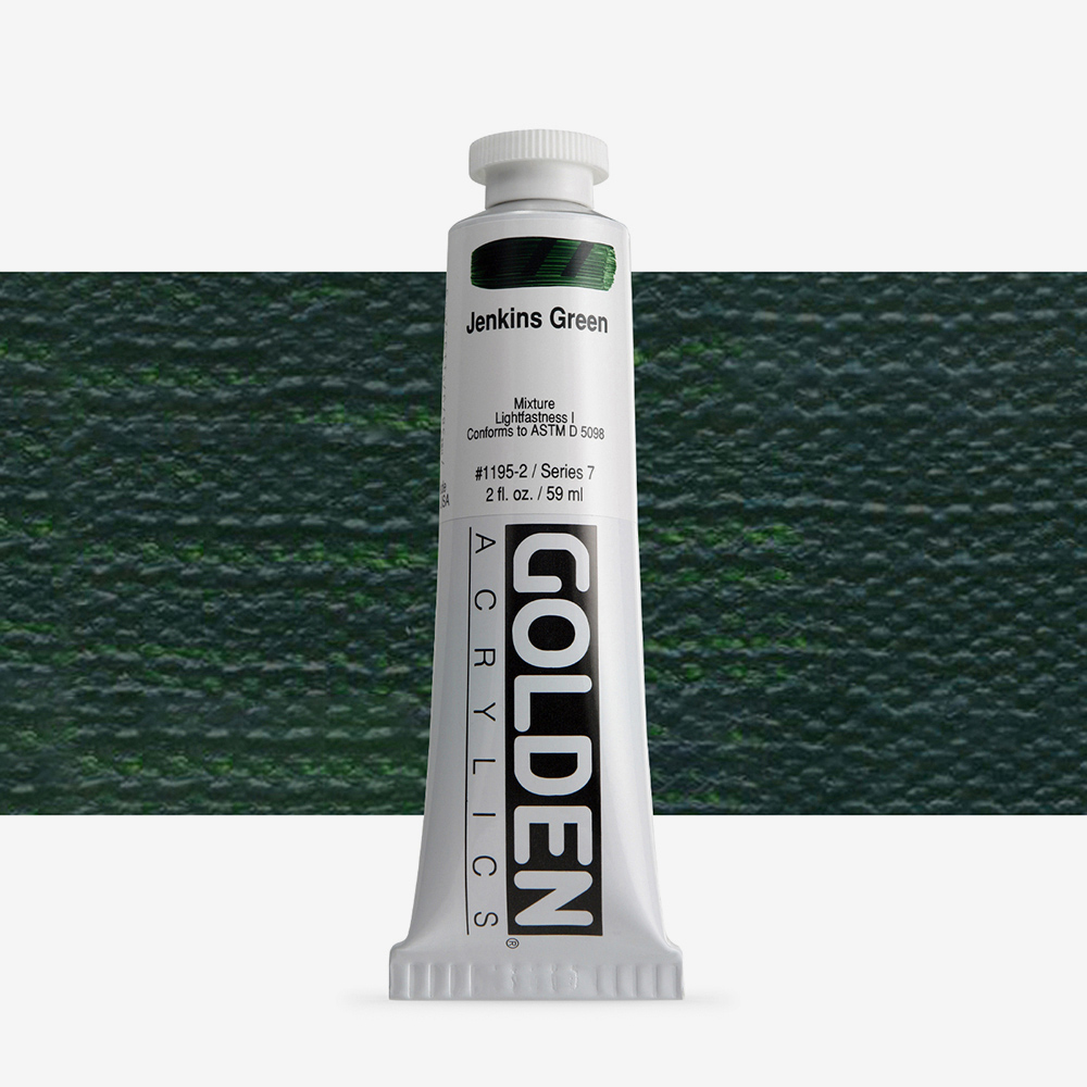 Golden Heavy Body Acrylic 59ml – Jenkins Green, Smooth Finish