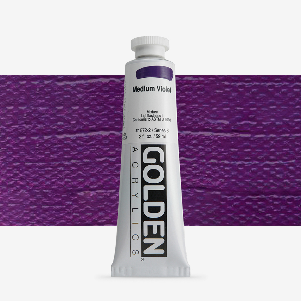 Golden Heavy Body Acrylic Paint 59ml – Medium Violet, High Lightfastness