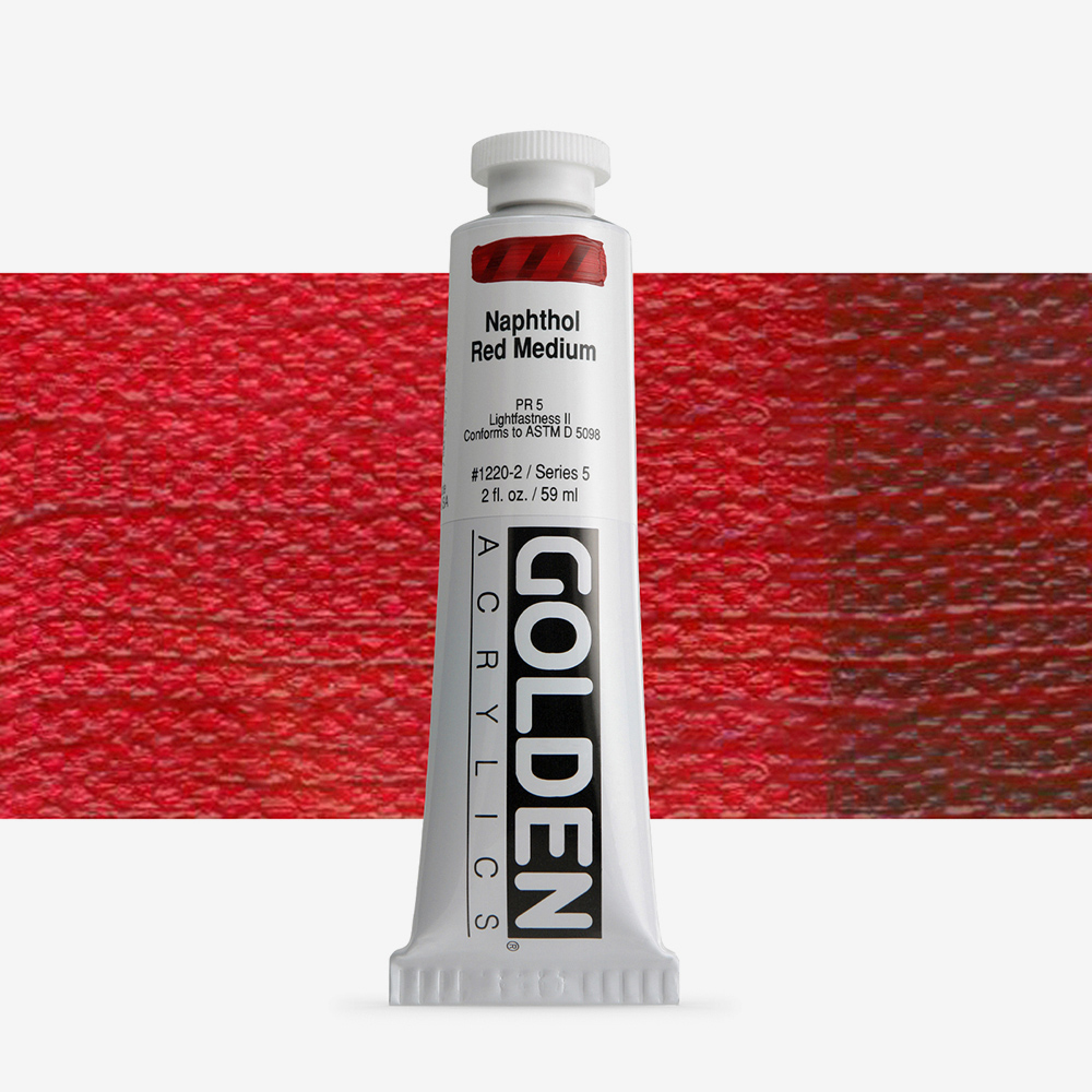 Golden Heavy Body Acrylic Paint 59ml Naphthol Red Permanent