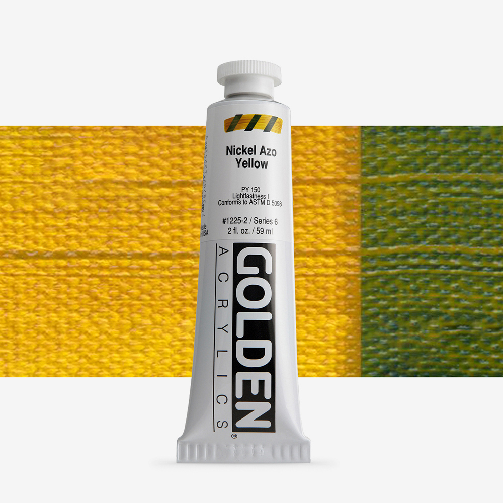 Golden Heavy Body Acrylic Paint – Nickel Azo Yellow, 59 ml