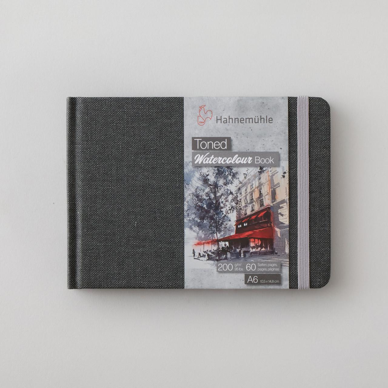 Hahnemuhle Toned Watercolour Book A6 Grey 200gsm 60 Pages