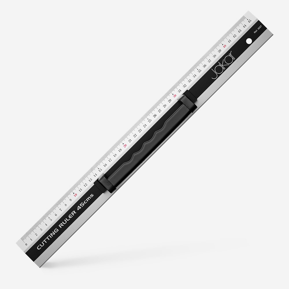 Jakar 45cm Aluminum Cutting Ruler – Black, Part No. 3027