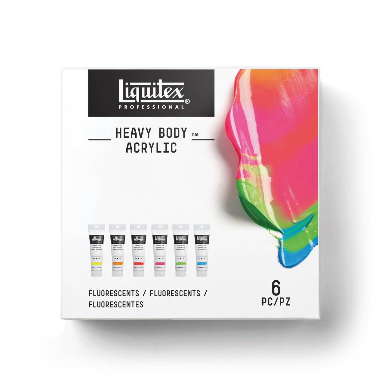 Liquitex Professional Heavy Body Acrylic Set of 6 Fluorescent