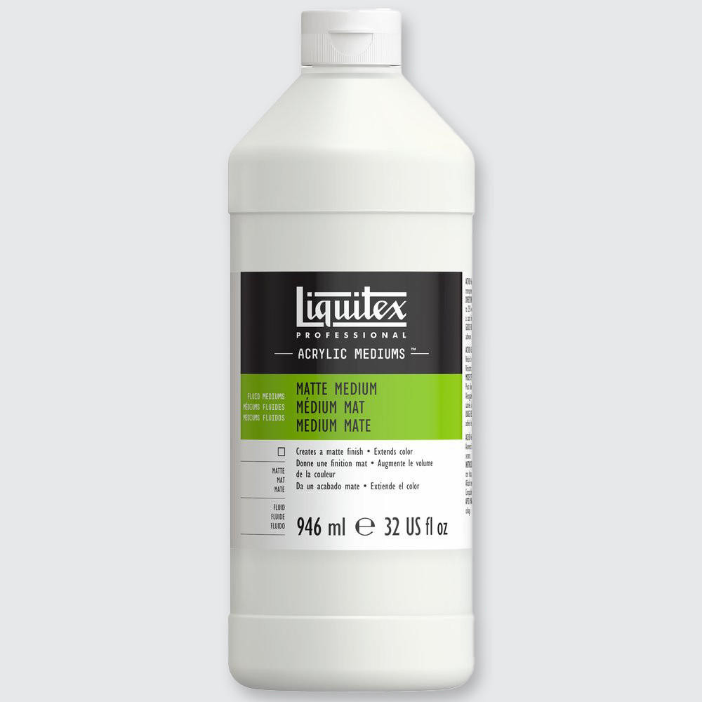 Liquitex Professional Matte Medium 946ml – Acrylic, Semi-Opaque
