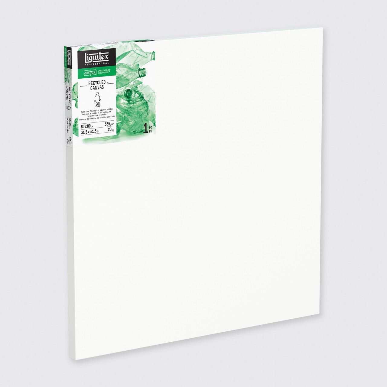 Liquitex Recycled Plastic Canvas 80x80cm, Triple Primed