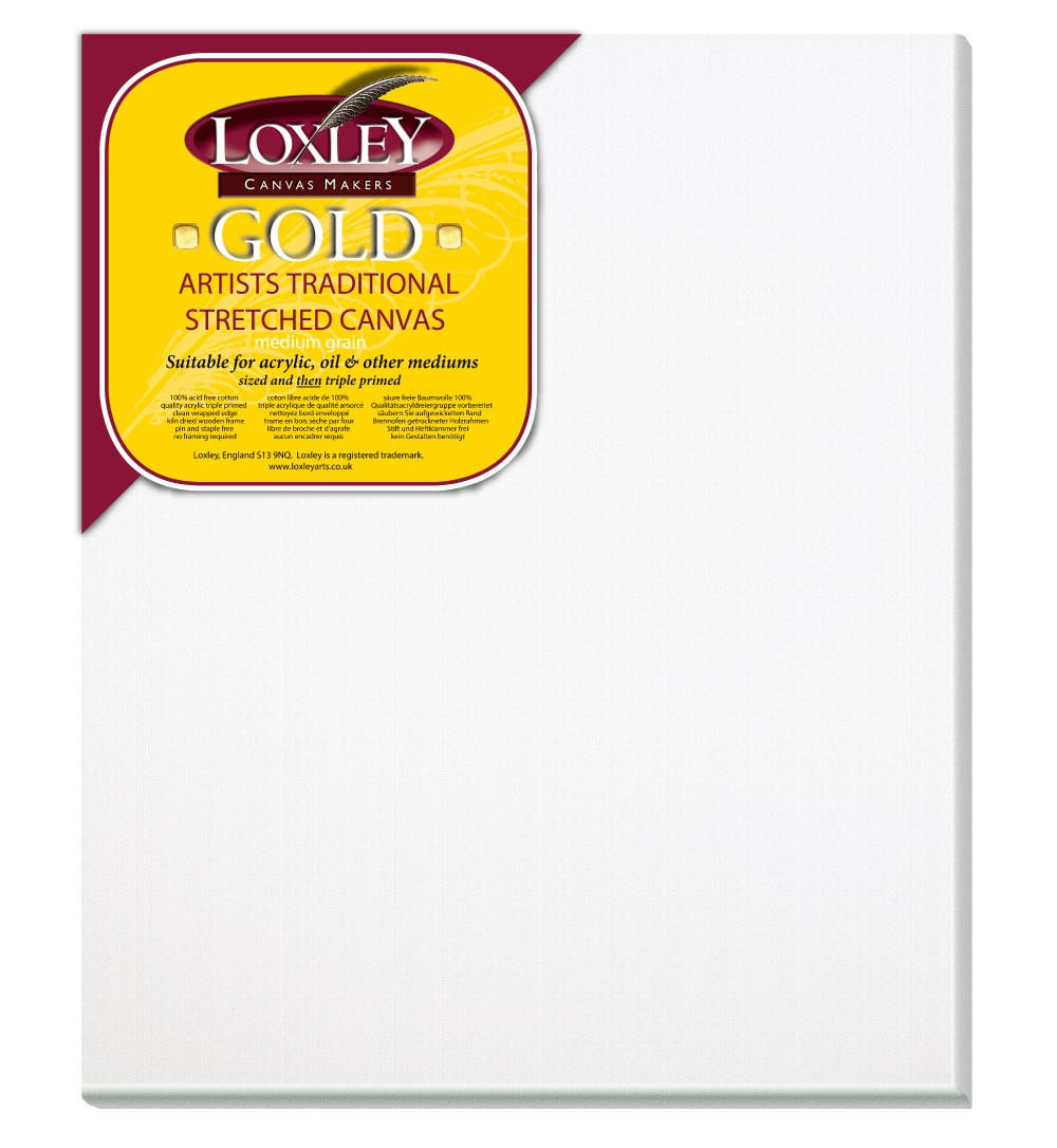 Loxley Gold Canvas 12×10″ – Medium Grain, 100% Cotton