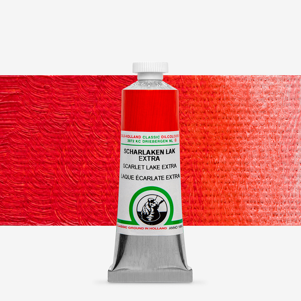 Old Holland Classic Oil Colour 40ml – Scarlet Lake, Creamy Texture