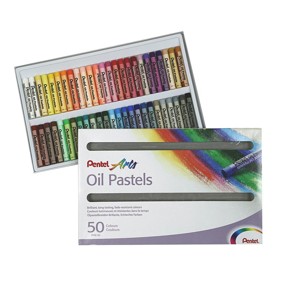 Pentel Arts Oil Pastel 50 Colour Set