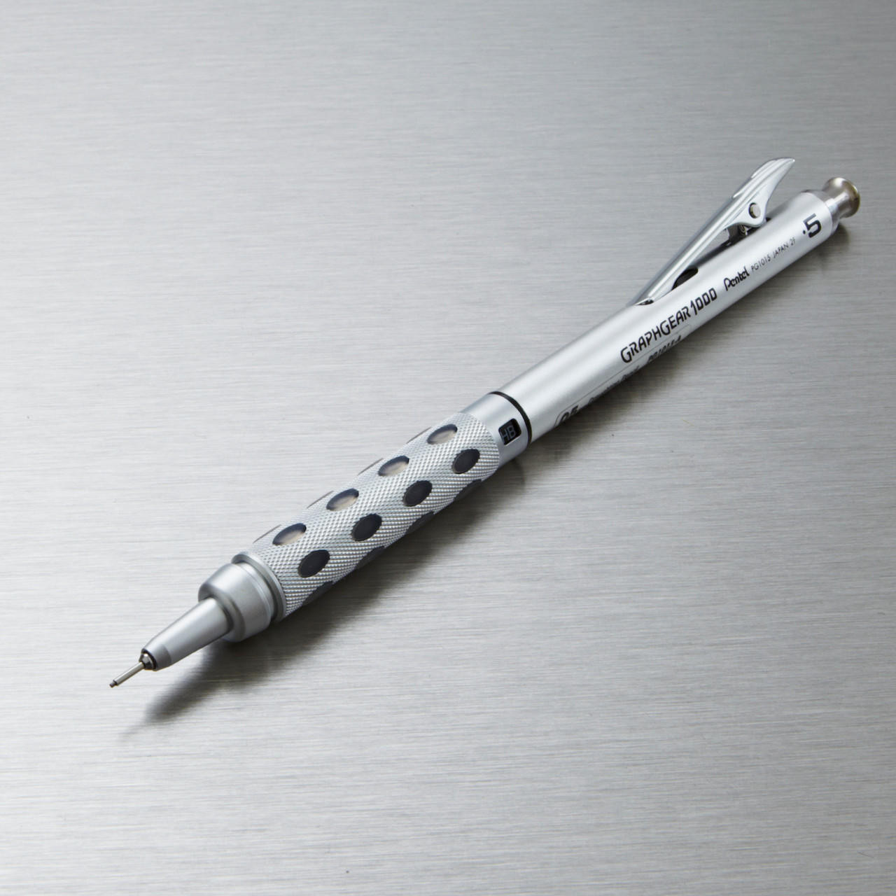 Pentel GraphGear 1000 0.5mm Mechanical Pencil, Steel Body