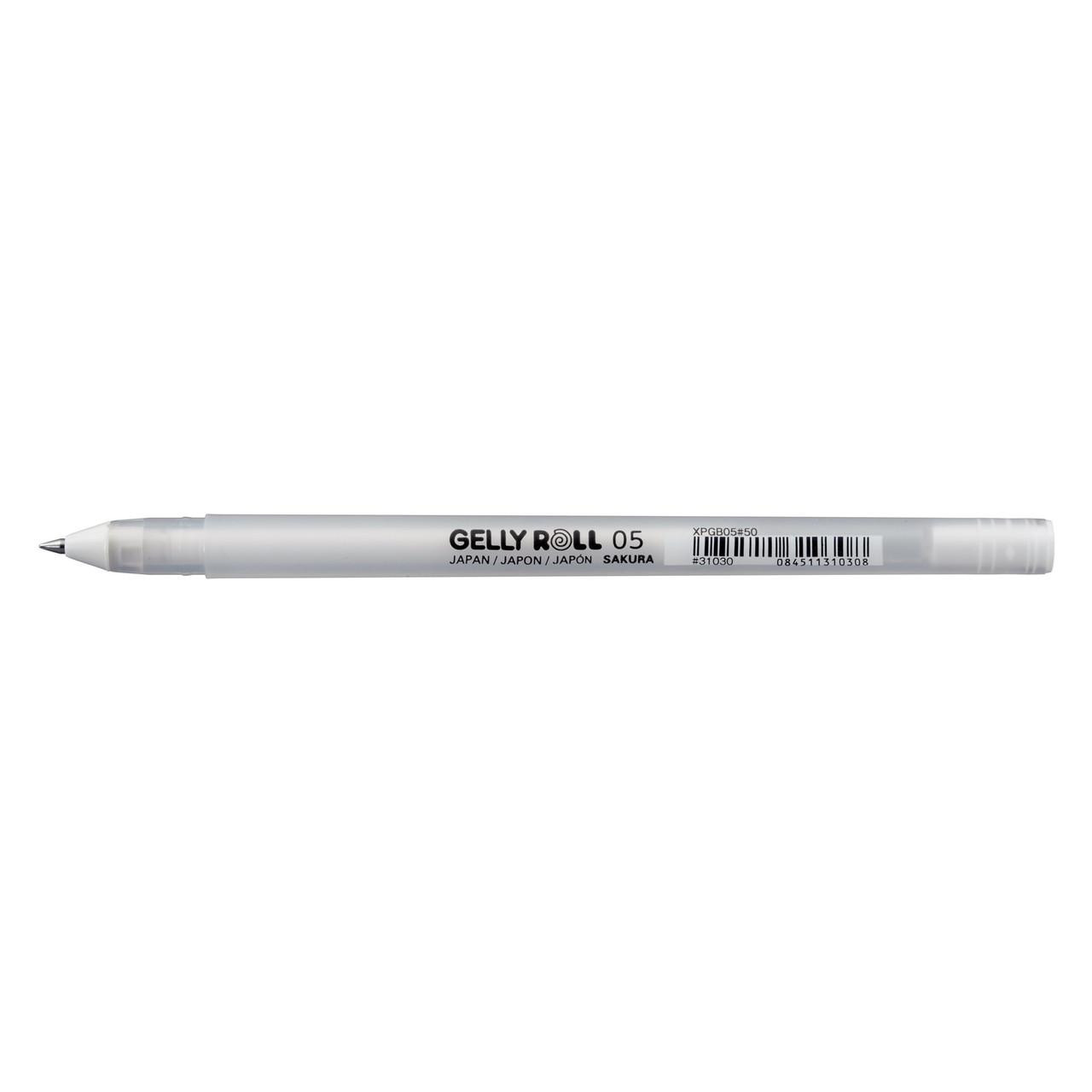 Sakura Gelly Roll White Gel Pen 0.5mm Waterproof Fade Resistant