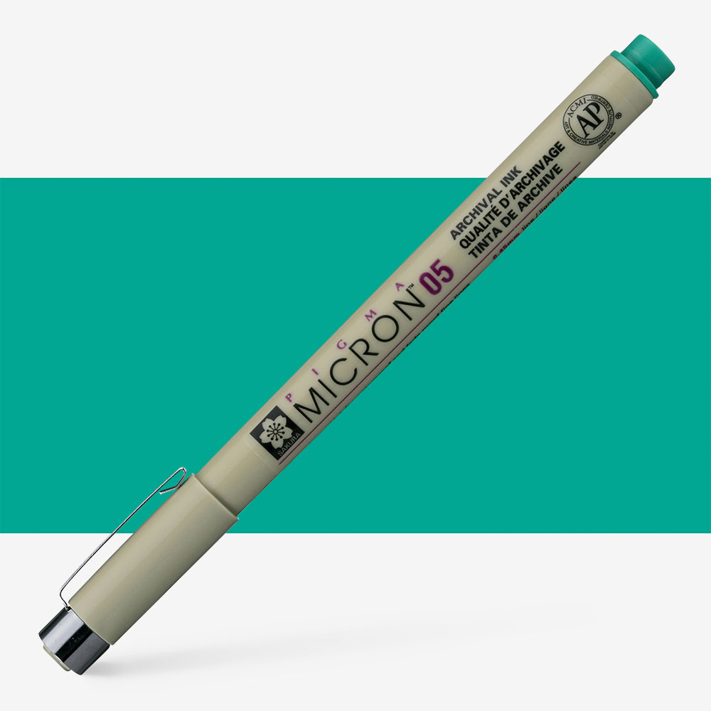 Sakura Pigma Micron Pen 0.45mm Green Archival Ink