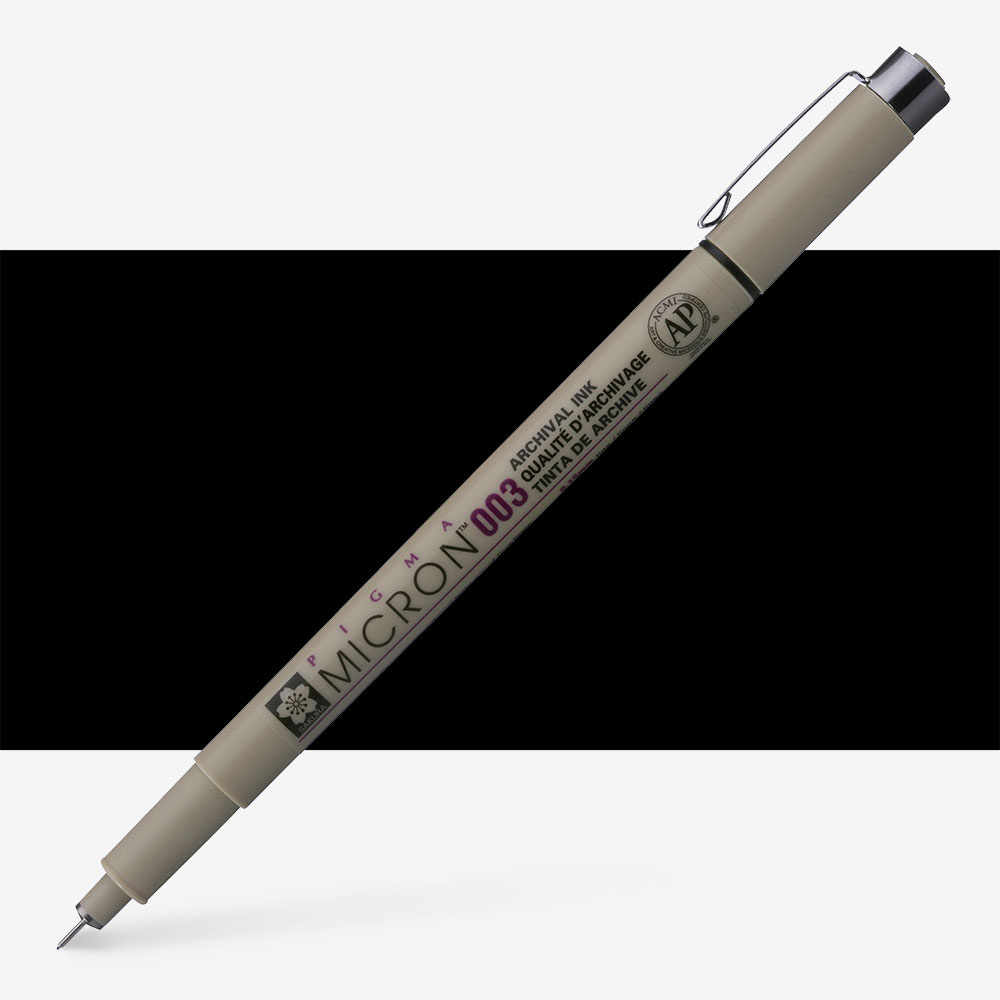 Sakura Pigma Micron Pen 0.15mm Black Waterproof Pigment Ink