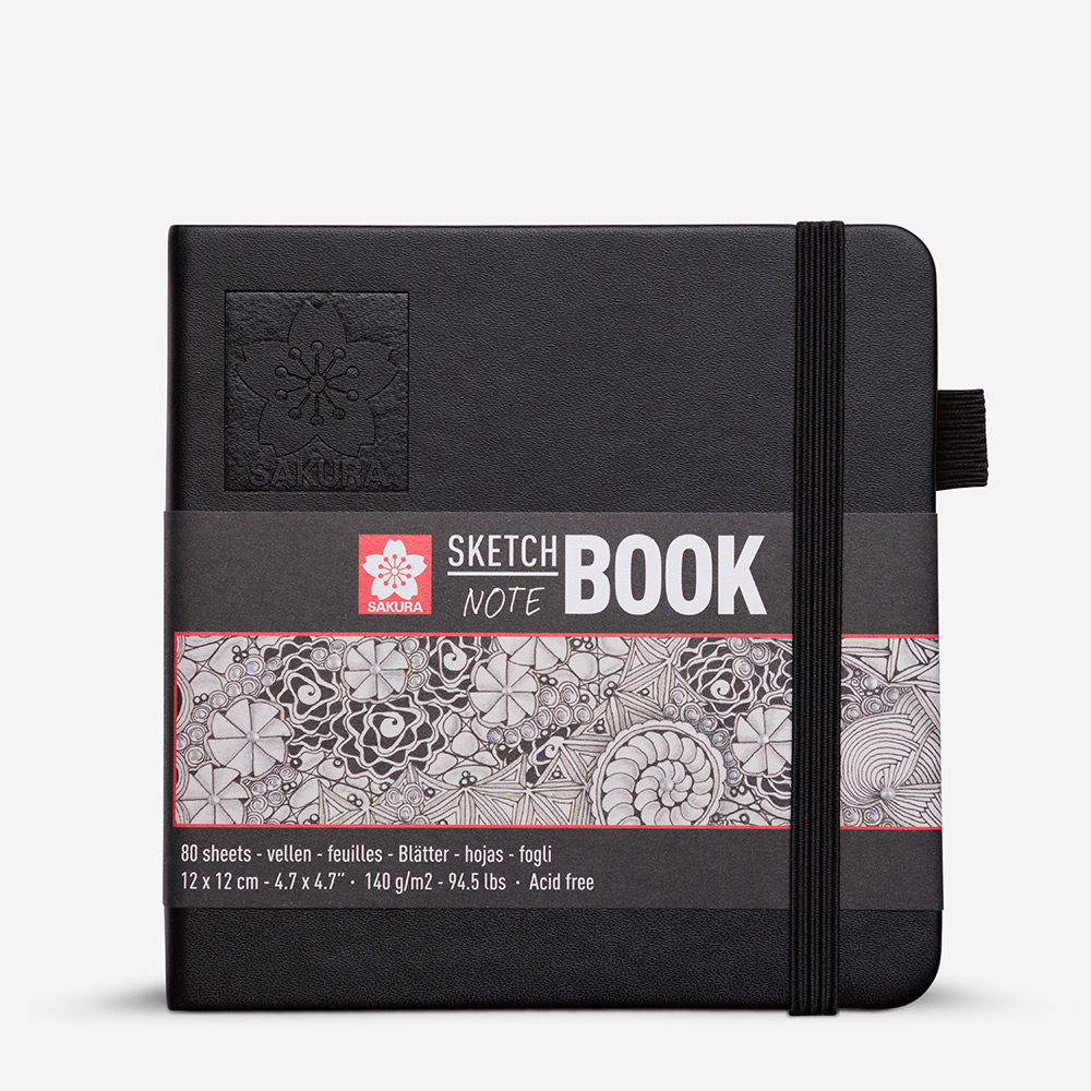 Sakura Sketchbook 140gsm, 80 Sheets, Acid-free, 12×12 cm