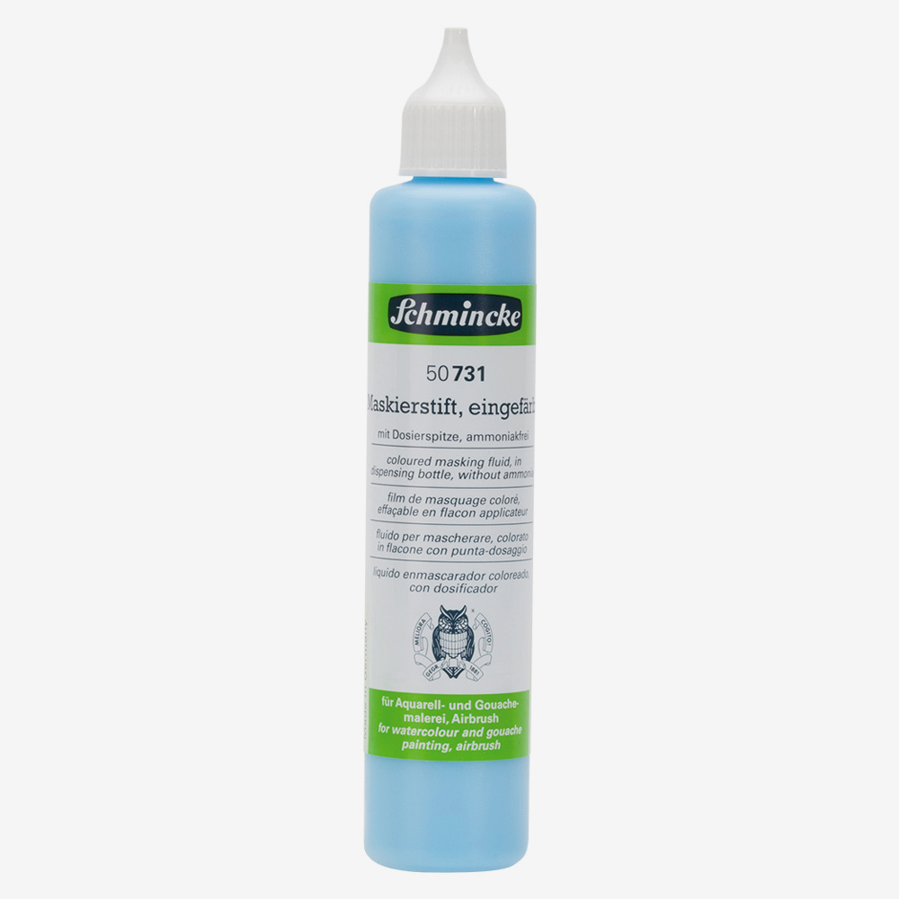 Schmincke Blue Masking Fluid 100ml – Removable Aqua Film