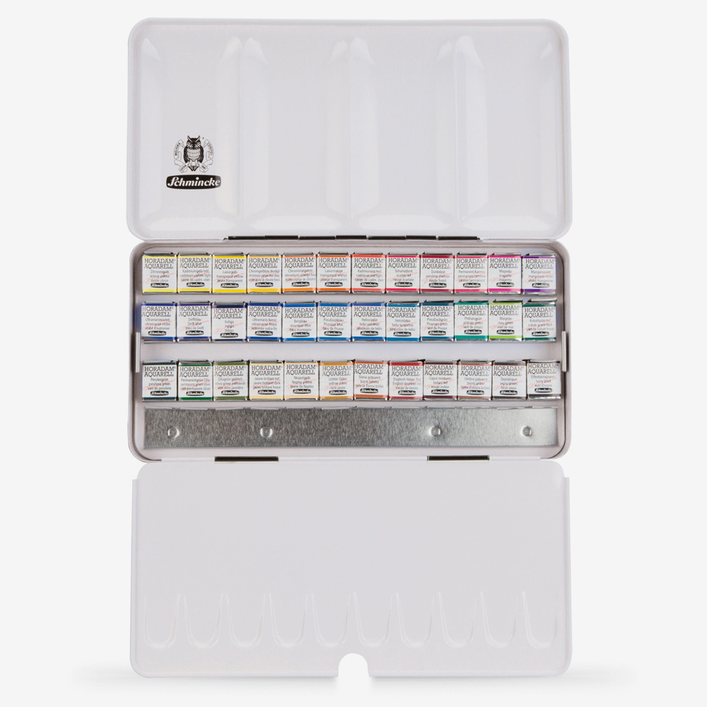Schmincke Horadam Aquarell 36 Half Pan Set – Vibrant Colours