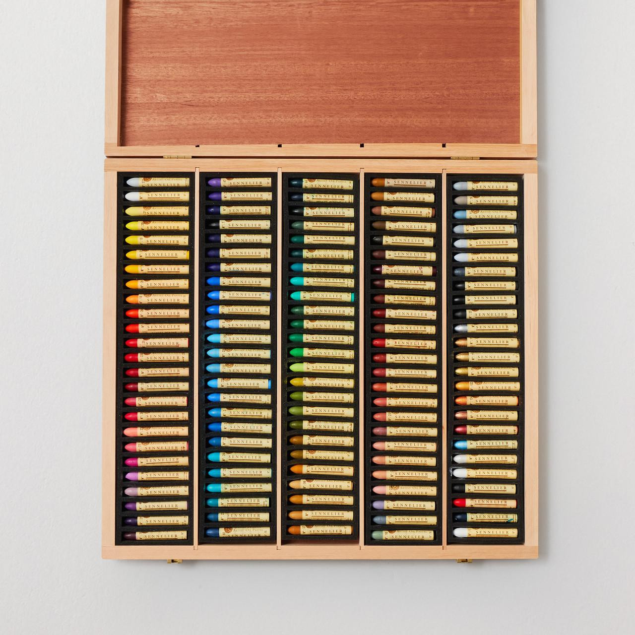 Sennelier 120 Oil Pastel Set – 125 Colours in Wooden Box