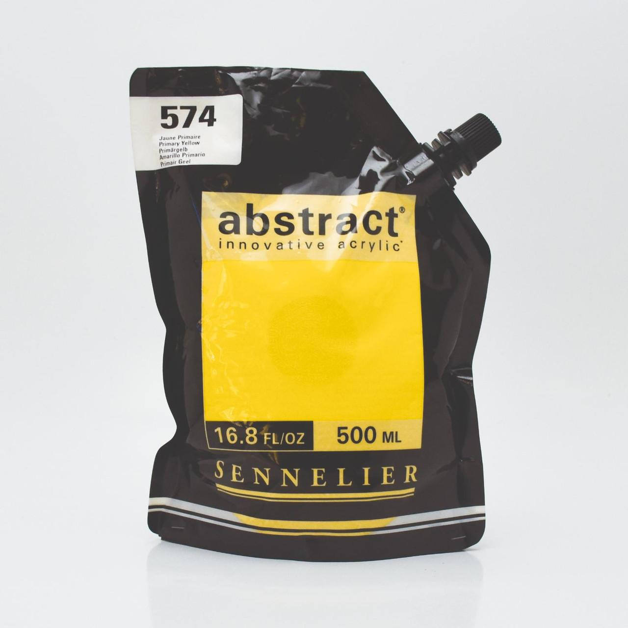 Sennelier Abstract Acrylic 500ml Yellow Heavy Body Water-Resistant