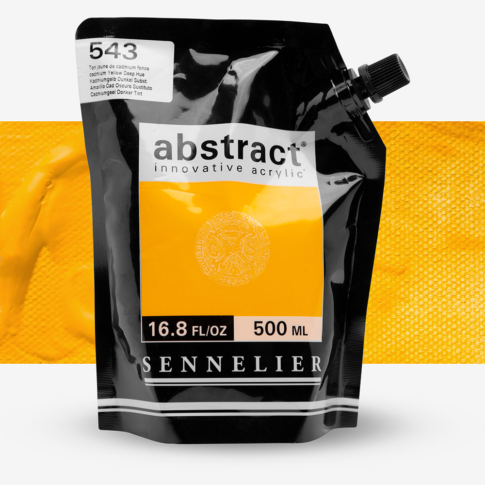 Sennelier Abstract Acrylic 500ml Cadmium Yellow – Creamy Consistency