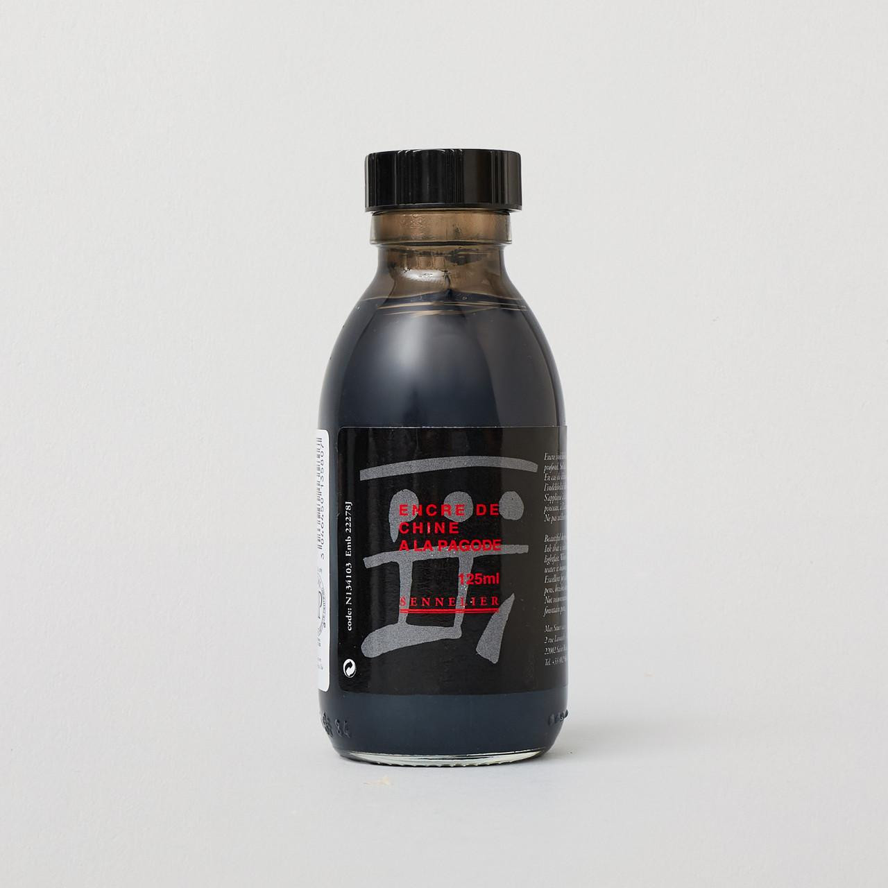 Sennelier China Ink 125ml Black Calligraphy Ink Semi-permanent
