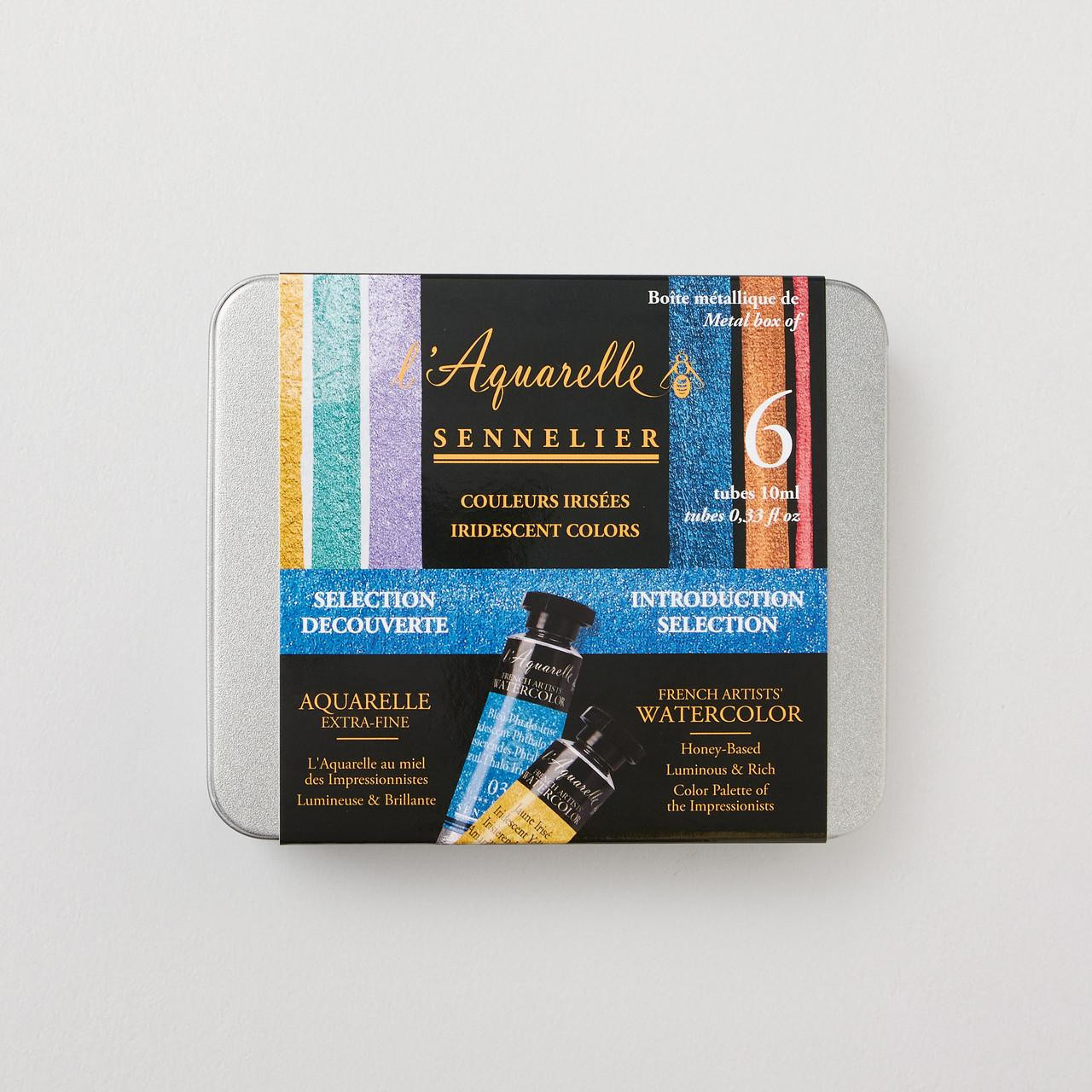 Sennelier Iridescent Watercolour Set, 6 x 10ml Tubes