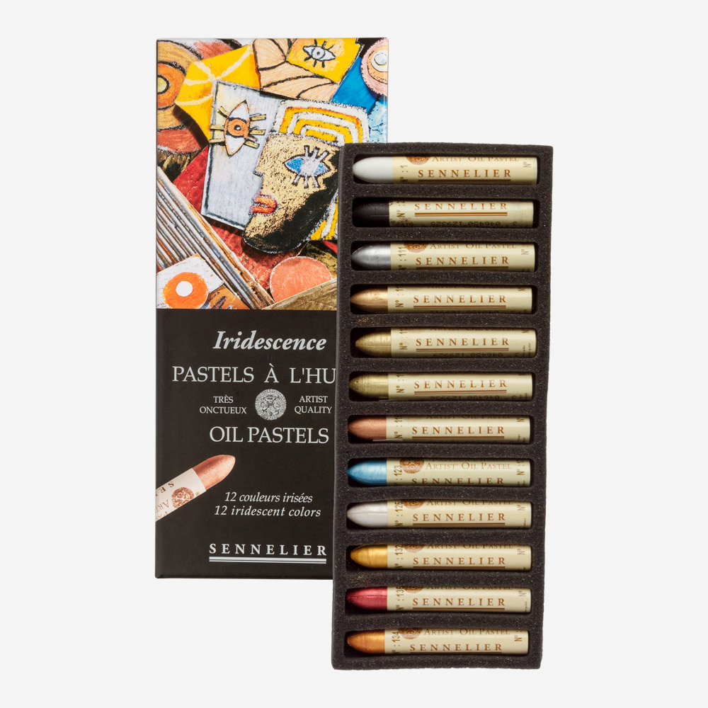Sennelier Classic Oil Pastel Set of 12 – Creamy Texture, Lightfast