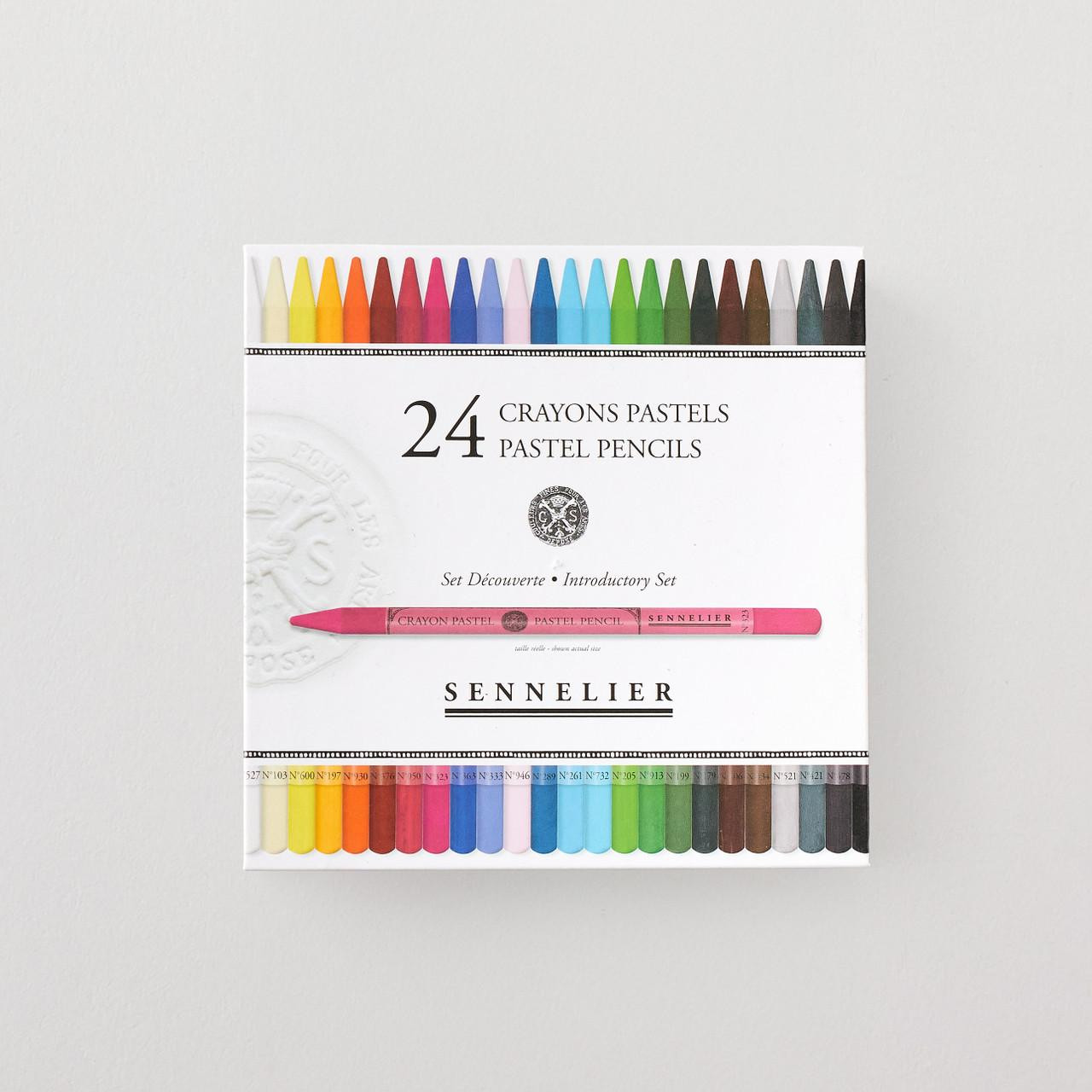 Sennelier Pastel Pencils Set of 24 – Woodless, 500g