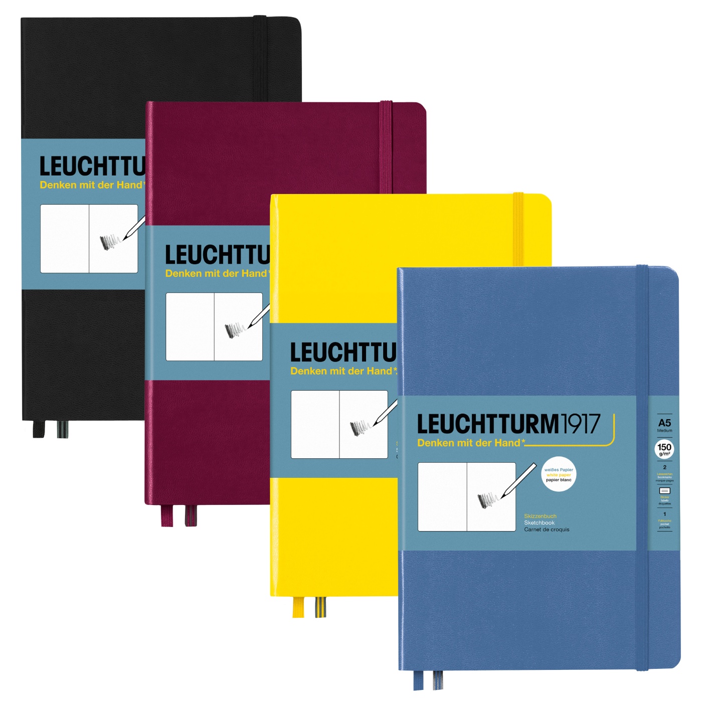 Leuchtturm1917 A5 Lilac Sketchbook, 112 Pages, 150 GSM