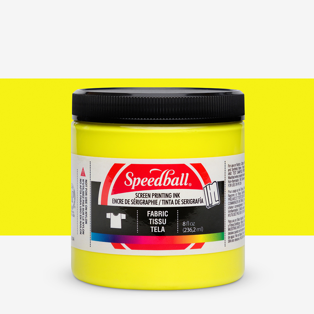 Speedball Process Yellow Fabric Screen Printing Ink, 8 oz