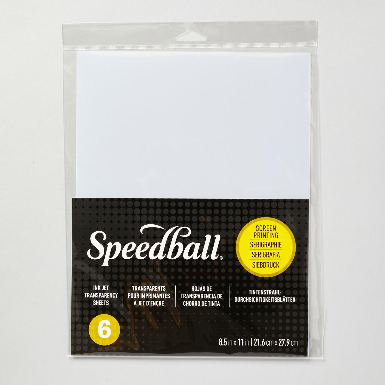 Speedball Ink Jet Transparency Sheets Set of 6, Acid-Free 8.5×11
