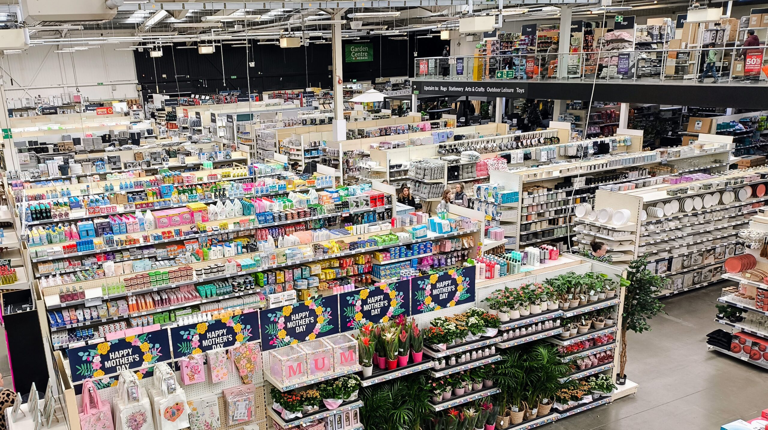 Inside The Range store craft aisle