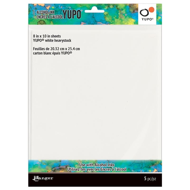 Tim Holtz Yupo Paper 5 Pack, White, 8″x10