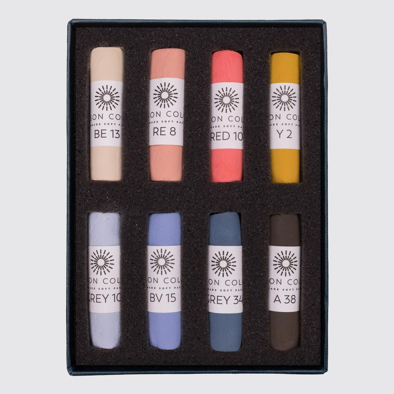 Unison Colour Soft Pastel Portrait Set of 8 – Light-fast