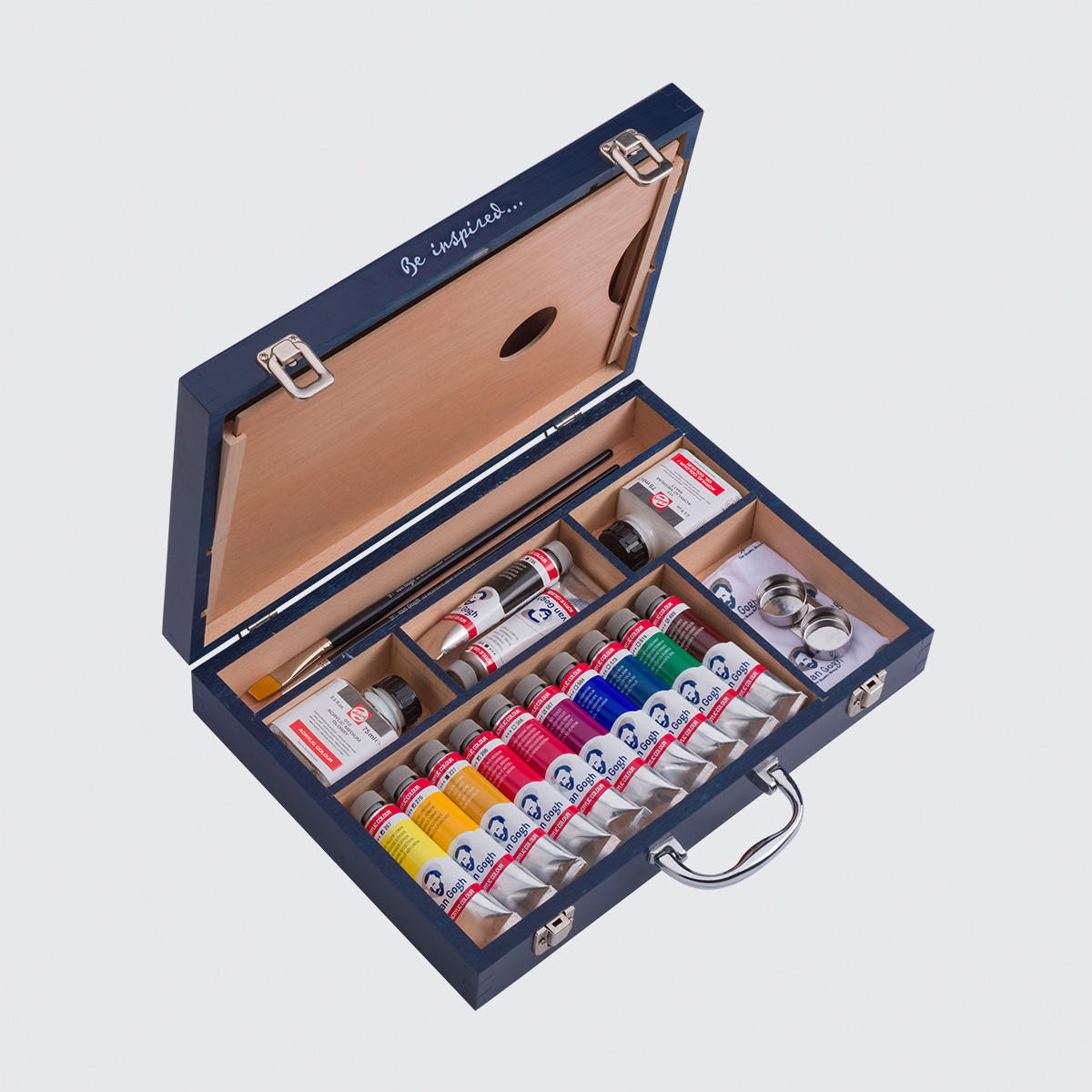 Van Gogh Acrylic Basic Set of 12 Tubes, Brushes & Palette