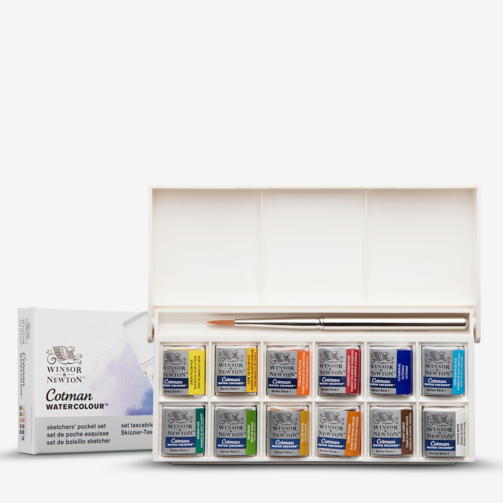 Winsor & Newton Cotman Sketchers Set – 12 Watercolours