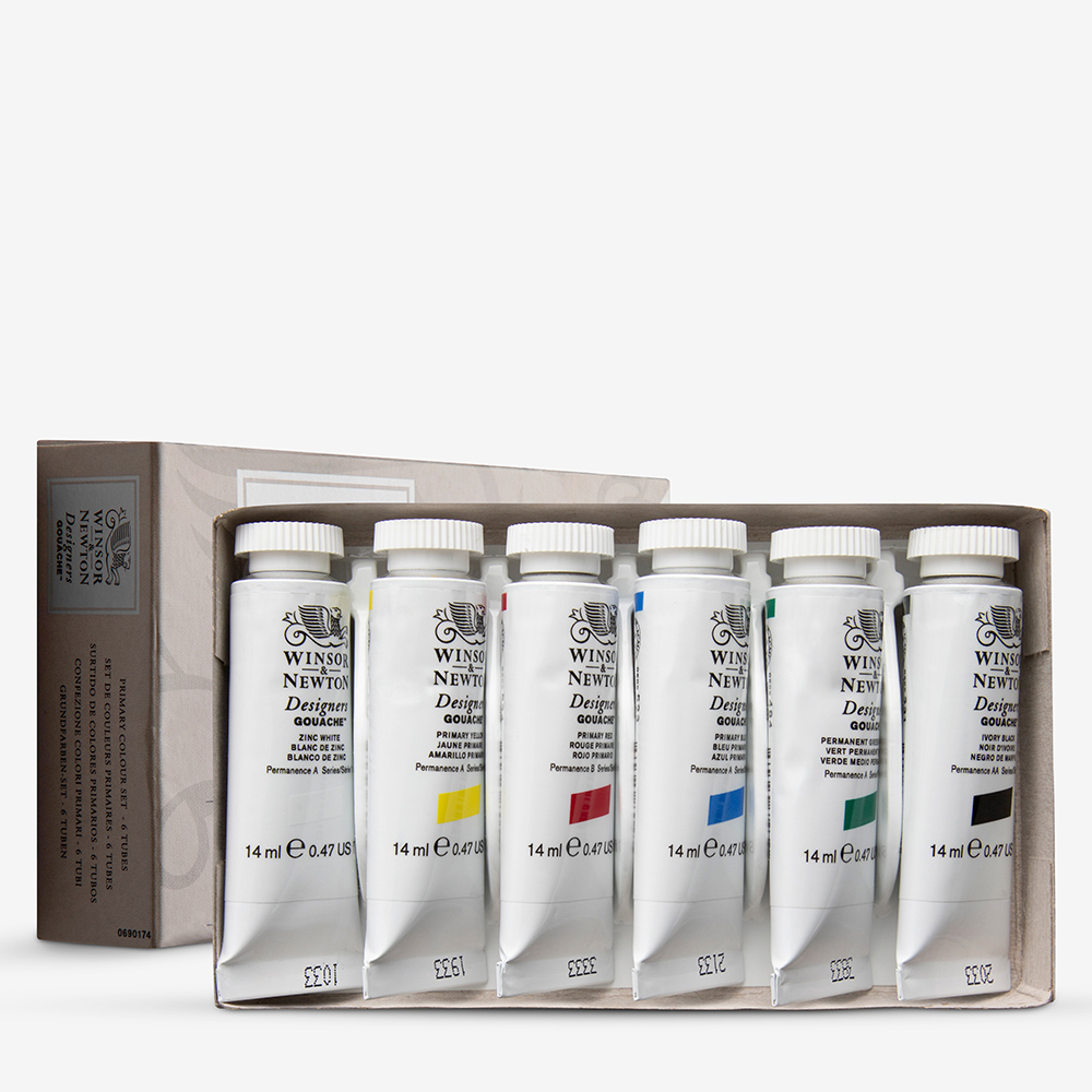Winsor & Newton Designers Gouache Set of 6 – Matt Finish 14ml